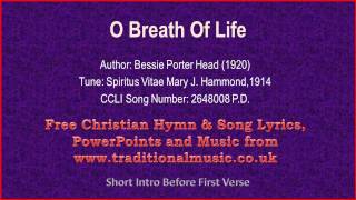 Video thumbnail of "O Breath Of Life(Spiritus Vitae) - Hymn Lyrics & Music"