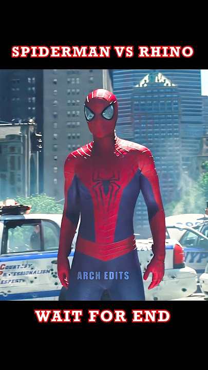 Spider-Man 🕷️ Vs Rhino 🦏 | Spider Man 🕸️ Attitude Status #shorts #spiderman