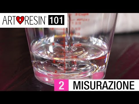 Come usare la resina epossidica ArtResin: Secondo passo - Misurazione