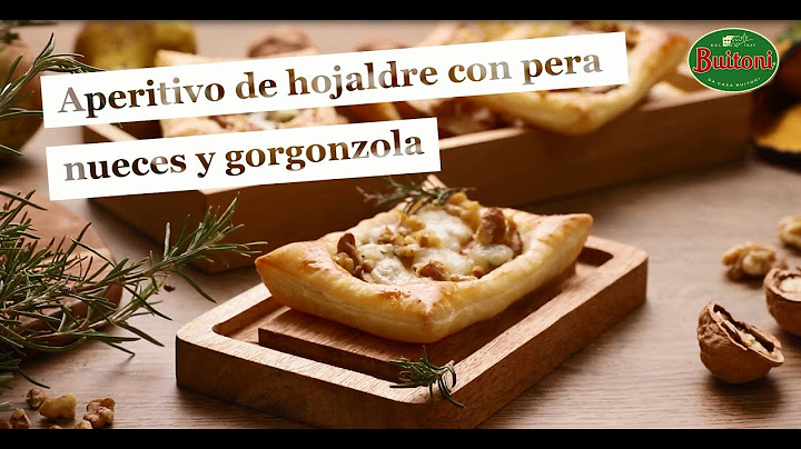 Aperitivo de hojaldre con pera, nueces y gorgonzola - Recetas Buitoni