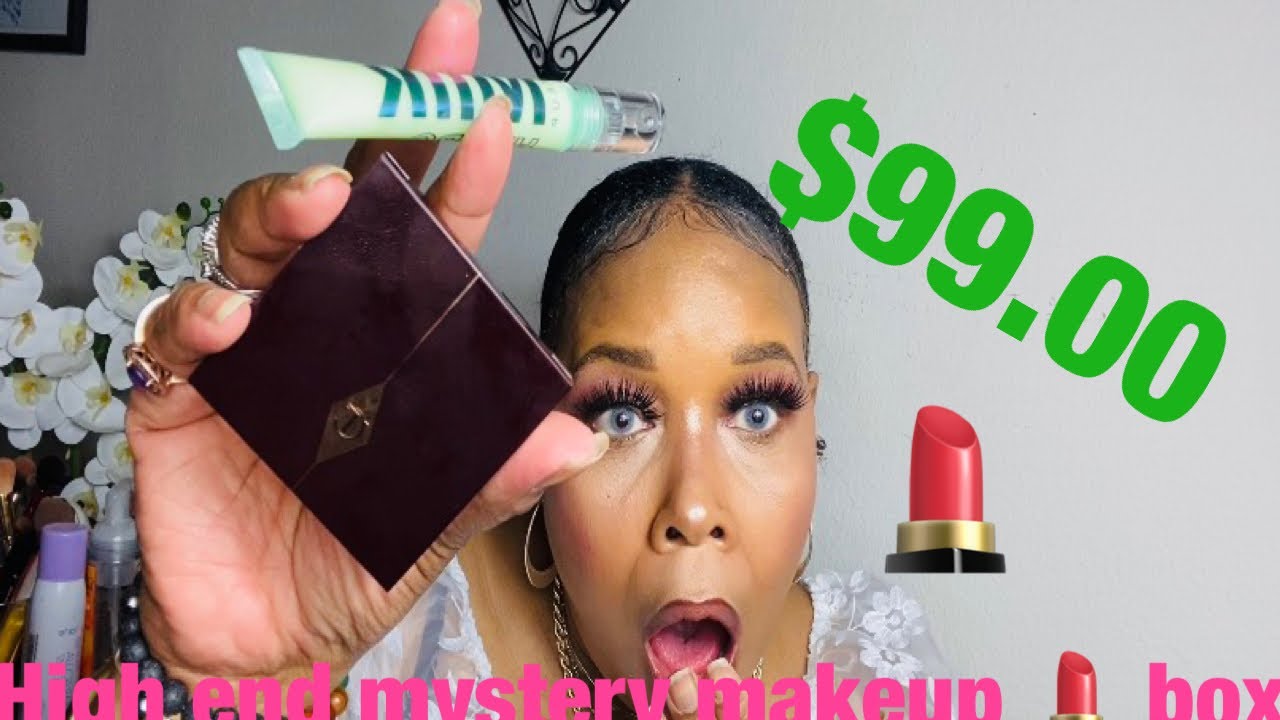 I Bought a Poshmark High-End $99 Mystery Box!! Charlotte Tilbury,Melt,Natasha Denona etc……….