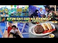 A fun day out as a family  indoor playground and going out to dinner