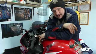 №17  Правильная установка пружин в передней вилке Honda CBR600F4i