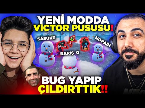 YENİ MODDA EKİPLE 4 VİCTOR PUSUSU!! 😂 HARİTA BUGU YAPIP SİNİRDEN DELİRTTİK!! | PUBG MOBILE