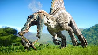 🔴CARNIVORE vs HERBIVORE DINOSAURS BATTLE ROYALE - Jurassic World Evolution