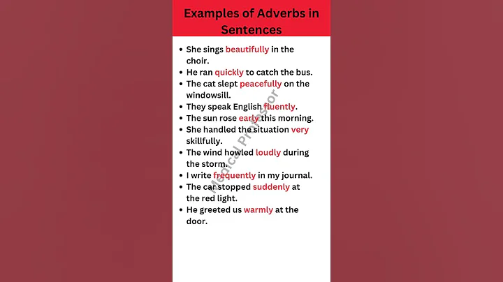 Examples of Adverbs in Sentences | Adverbs in Sentences #spokenenglish