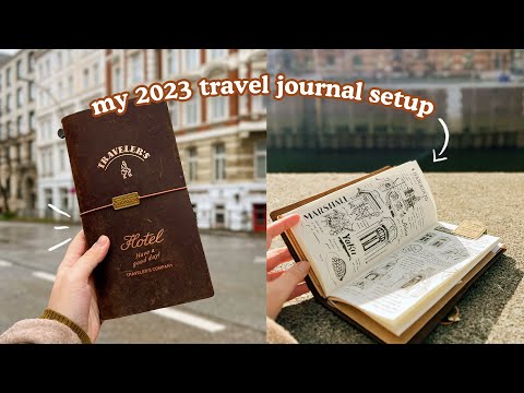 Travel Journal Setup 2023 📔 Traveler's Notebook | Abbey Sy