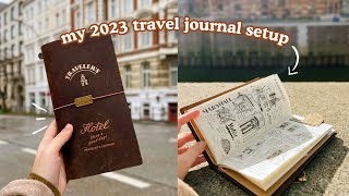 Travel Journal Setup 2023 📔 Traveler&#39;s Notebook | Abbey Sy