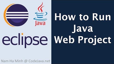 How to Run Java Web Project in Eclipse IDE