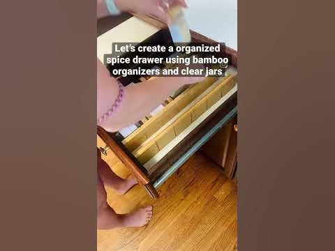 Organizing Spices In The Drawer - YouTube