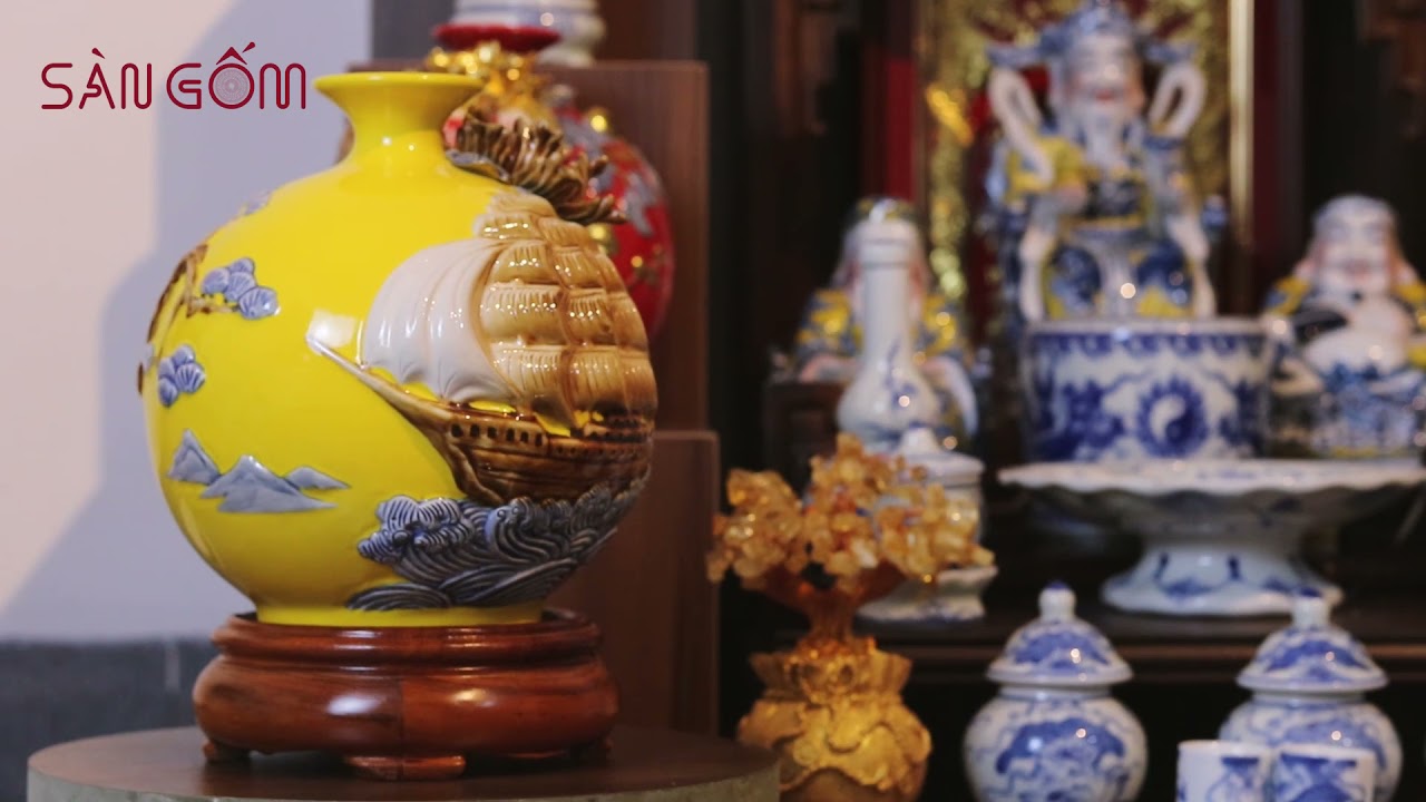 Hút Lộc Thuận Buồn Xuôi Gió - Sàn Gốm - Gốm Sứ Bát Tràng