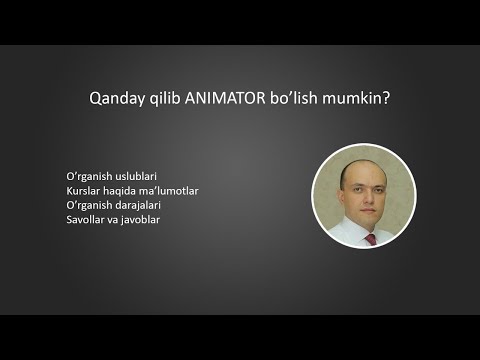 Video: Qanday Qilib Animatsion Harflar Qilish Kerak