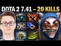 Meepo with 20 Kills and 1009 XPM - Dota 7.41