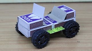 how to make matchbox jeep car without motor at home diy | The Crafts Crew