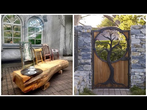 80 beautiful garden and backyard ideas: gates, wooden benches, stone fountains!