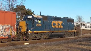 CSX New England Division Action in Mid February 2024: CSX Geeps, C408's, Rebuilt SD's & More!