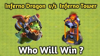 INFERNO TOWER V/S INFERNO DRAGON | COC SHORT | CLASH WITH LEO