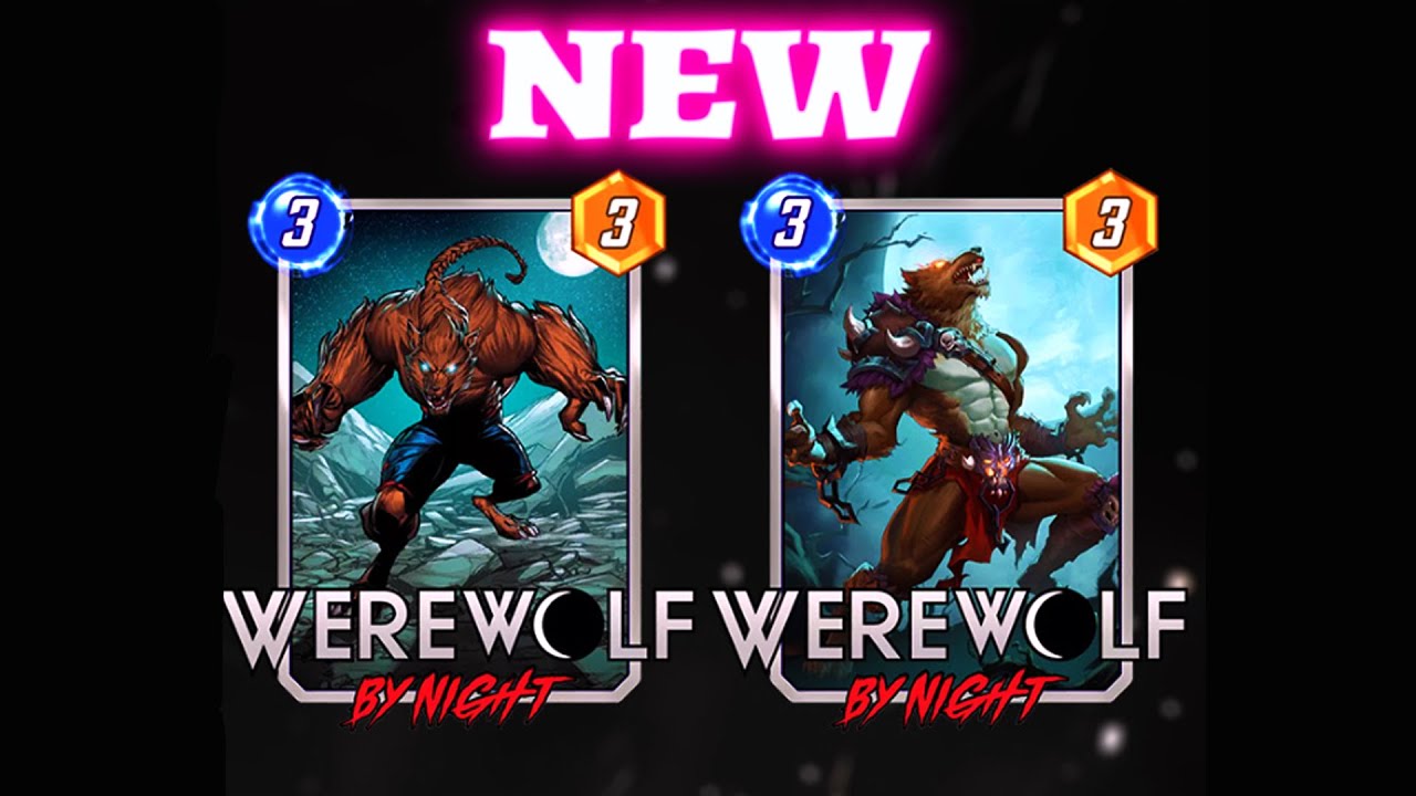 MARVEL SNAP on X: As we enter the final act of the Bloodstone season, we  present the ferocious, fang-bearing Werewolf By Night! 🔵 Cost: 3 🔶 Power:  3 🔹 After you play