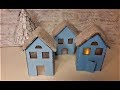 DIY ДОМИКИ ИЗ НЕНУЖНОГО КАРТОНА.🏠.How to make cardboard house ...🏠