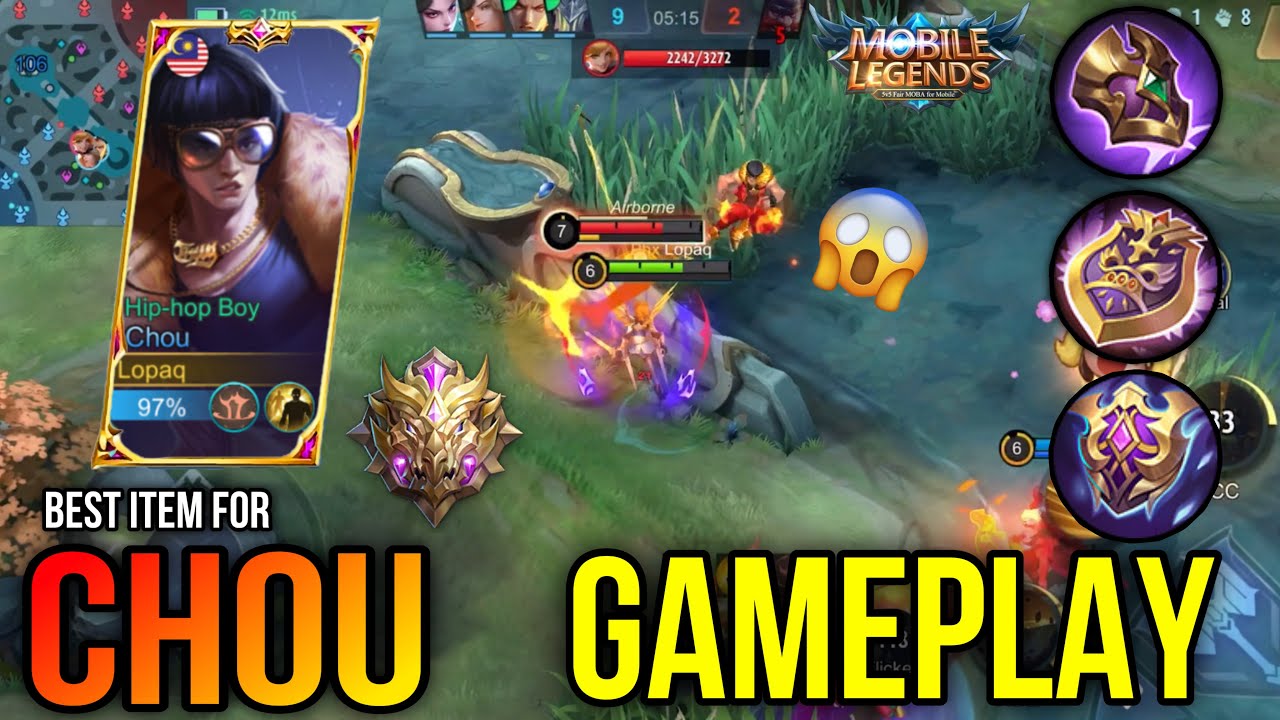 BEST Build For Chou ROAMER!! - FULL Gameplay Chou ~ Mobile Legends ...