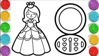 Cute princess 👑 Easy drawing step by step for kids and toddlers / princess drawing easy