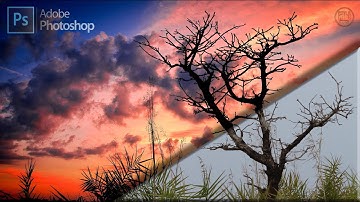 Replacing sky Using Channels | under 1 minute | Photoshop Tutorial#7