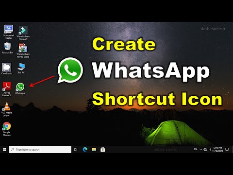 How to Create Whatsapp Shortcut On Desktop