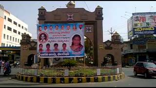 Traffic Signals Hidden Again With Huge Size of Welcome Banners at Kaman Circle, Karimnagar-(A.P)