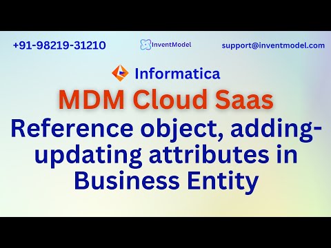 Informatica IDMC training | Reference object, adding updating attributes in Business Entity
