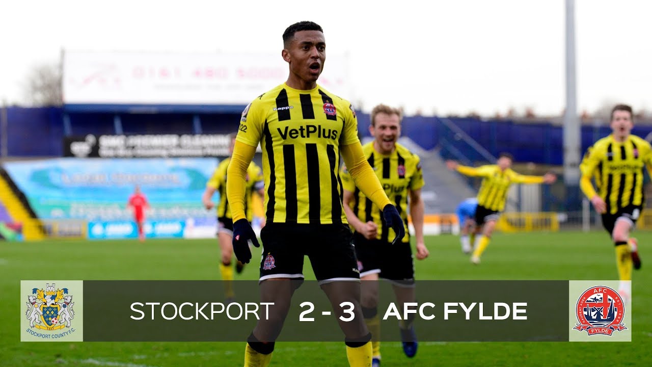 HIGHLIGHTS Stockport County 23 AFC Fylde We're going to Wembley
