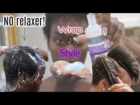 MY WRAP& STYLE ROUTINE! RELAXER NEEDED!| Short Hair Care! Part 2