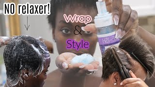 MY WRAP& STYLE ROUTINE! RELAXER NEEDED!| Short Hair Care! Part 2