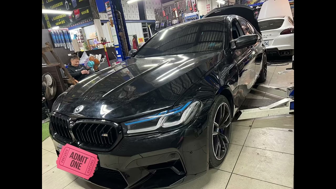 BMW 5系 5series 改裝排氣管中尾段套裝組合,電子閥門式尾管四出,雙邊雙出聲音檔 縮圖