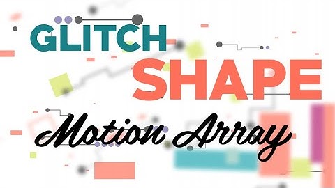Glitch Shape Logo After Effects Templates