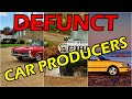 Defunct car producers 1990-2020. Remembering great names, legendary types, outstanding car designs.