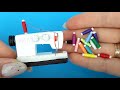 Real Diy Miniature Sewing Machine set Realistic Hacks and Crafts for Dollhouse