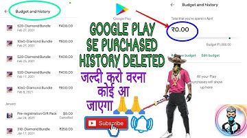 Google Play se purchase history kaise delete kare in only 3 minutes  Subscribe my YouTube channel