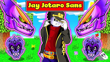 JAYGRAY CHẾ TẠO THÀNH CÔNG BỘ GIÁP JOTARO SANS 👾 TRONG MINECRAFT*TRỞ THÀNH SANS DÂN CHƠI CỰC NGẦU 💪😎