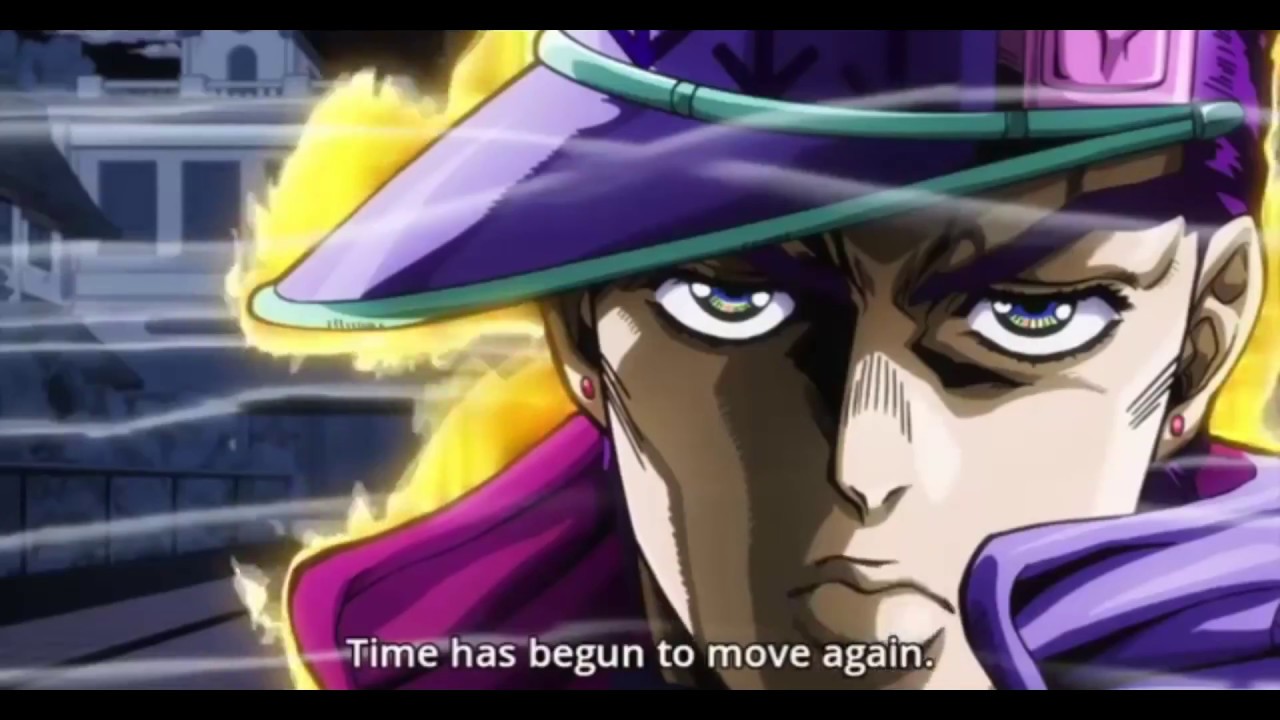 Jotaro All Za Warudostop Time Compilation Youtube