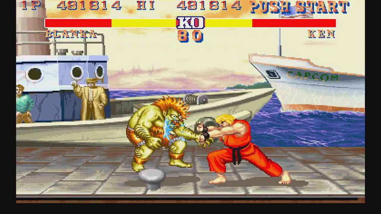 Street Fighter Desktop Art - Blanka vs Ken