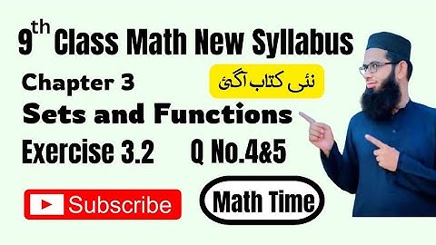 Ex 3.2 Q4 & Q5 Solved | Class 9 Sets | Verify Commutative Law & De Morgan’s Law | New Math Ch#3