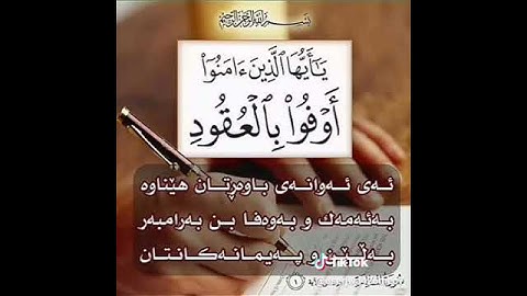 سورة المائدة 1