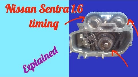 Nissan Sentra 1.6  timing chain marks