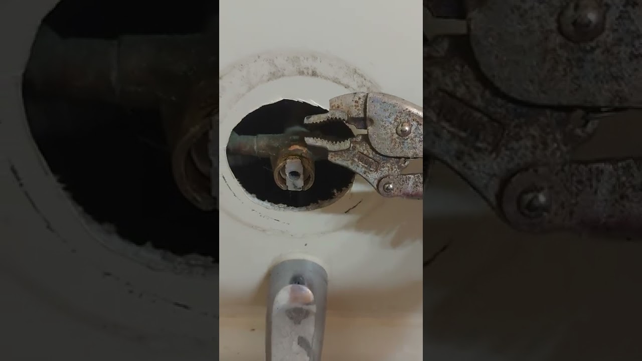 broken shower cartridge stem YouTube