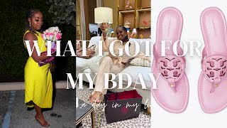 WHAT I GOT FOR MY 29TH BDAY @ToryBurch Petunia Pink Millers | bdaygifts unboxingvideo