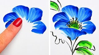 drawing simple techniques painting easy drawings flower flowers buzztmz