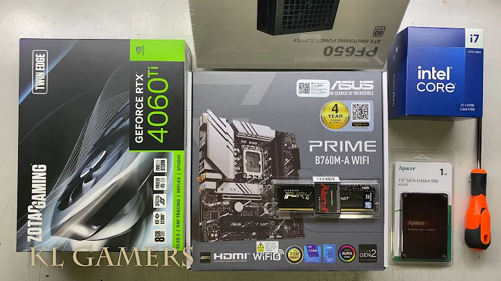 intel Core i7 14700 ASUS PRIME B760M-A WIFI ZOTAC RTX4060Ti Thermaltake H25 Gaming PC Build