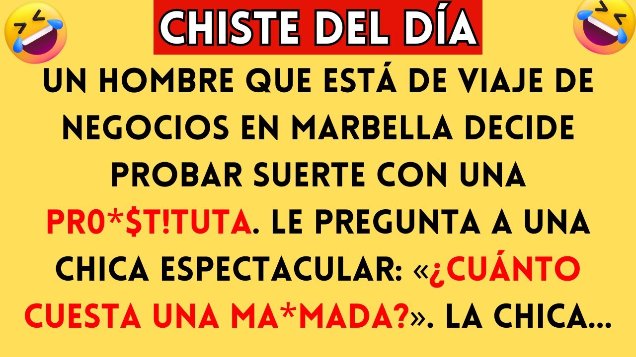 CHISTE DEL DÍA! 😂 Un hombre que está de viaje de negocios en Marbella decide.. Chistes!
