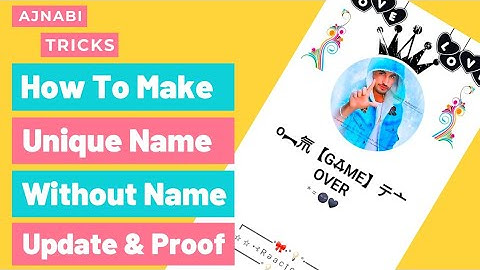 How To Make Unique Name Facebook Account Without Update Name | 2021 New Trick