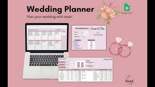 Wedding Planner | Google Sheets Template Tutorial screenshot 4